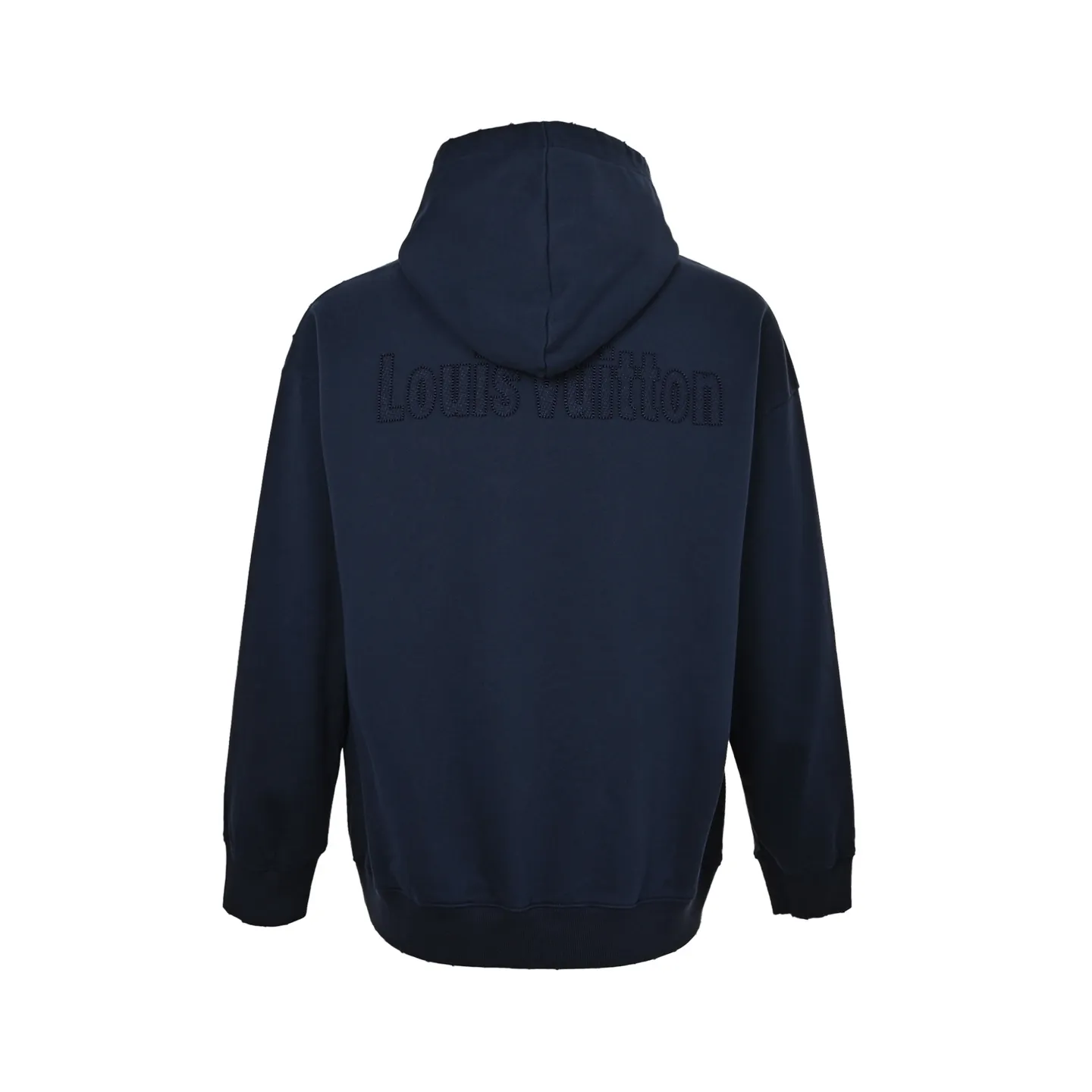 Louis Vuitton/Louis Vuitton tatami embroidered letter logo hole hooded sweatshirt